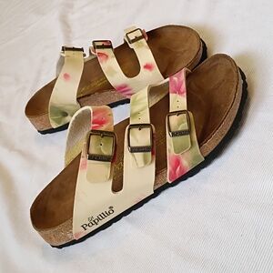 Papillio Floral Three Strap Cork Sandal